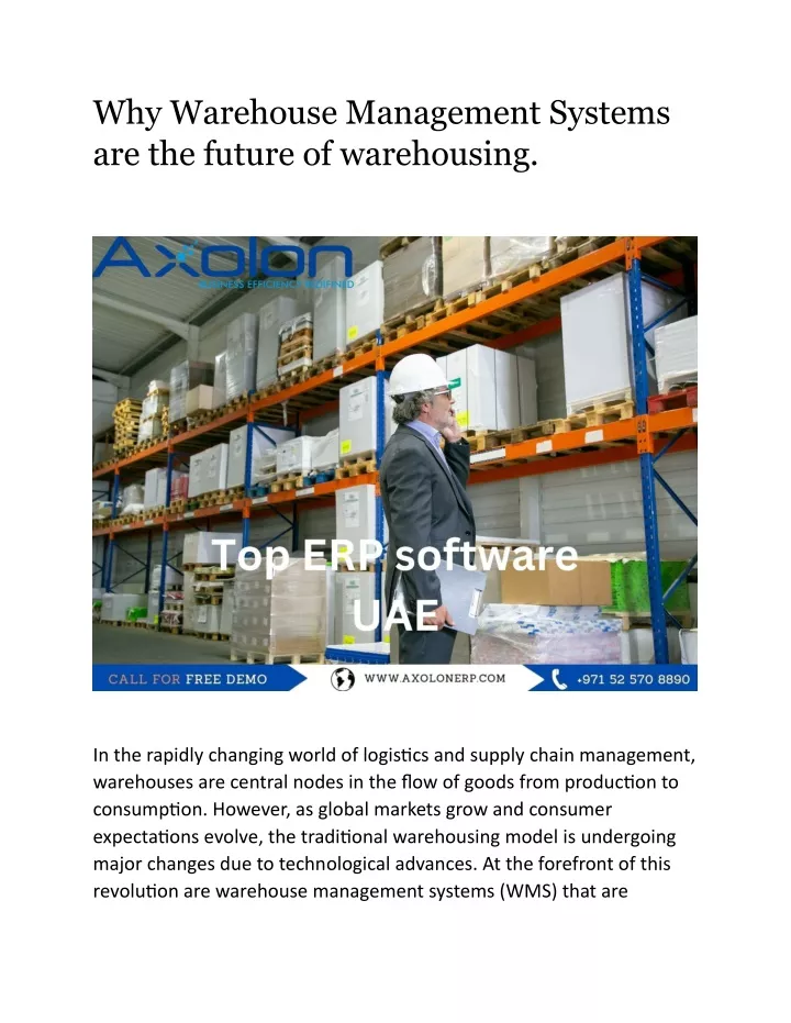 why warehouse management systems are the future