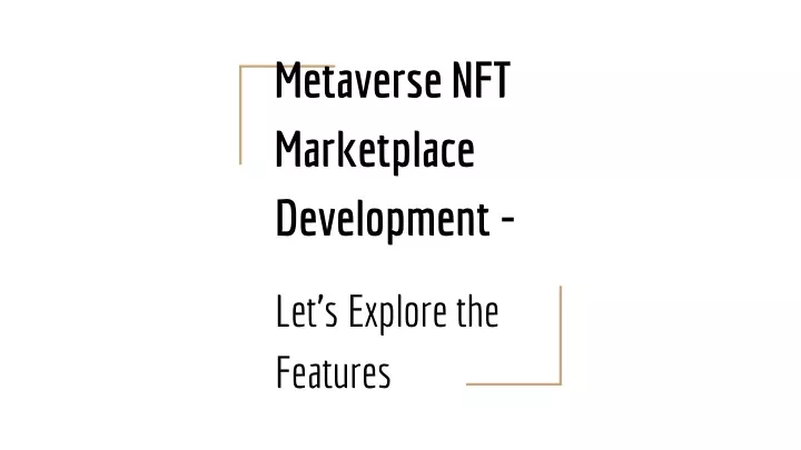 metaverse nft marketplace development