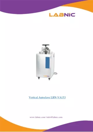 vertical autoclave lbn va153