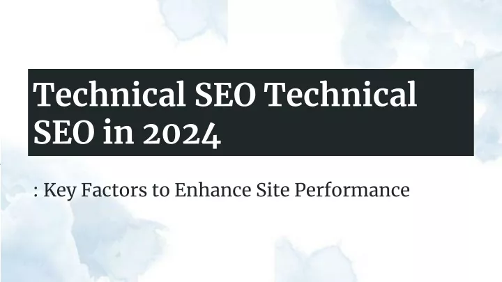 technical seo technical seo in 2024