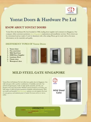 Mild steel gates in Singapore