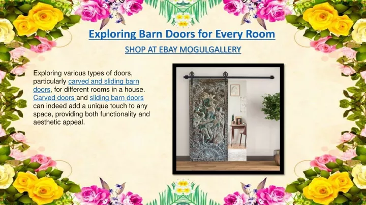 exploring barn doors for every room