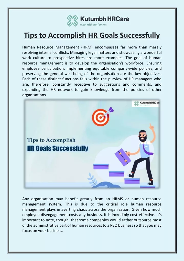 tips to accomplish hr goals successfully