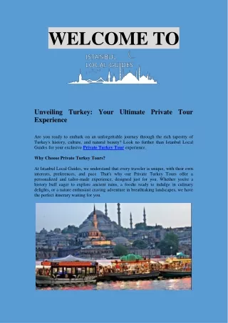 VIP Voyages Exclusive Private Turkey Tours