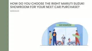 how do you choose the right maruti suzuki