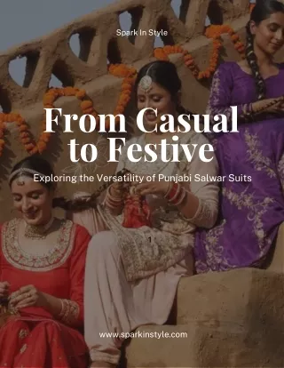 Exploring the Versatility of Punjabi Salwar Suits