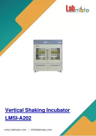 vertical shaking incubator lmsi a202