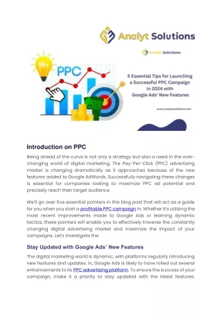 Flourishing PPC Campaign with the Latest Google Ads Features