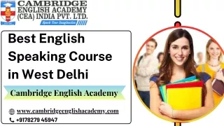 Best English Speaking Course in West Delhi.