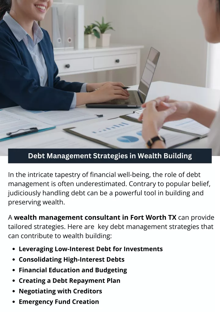 debt management strategies in wealth building