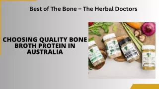 Choosing Quality Bone Broth Protein in Australia