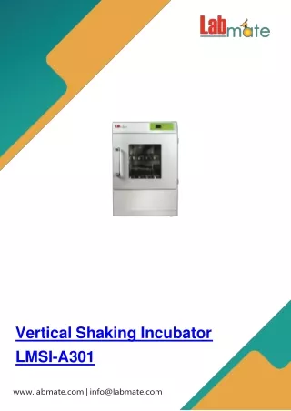 vertical shaking incubator lmsi a301