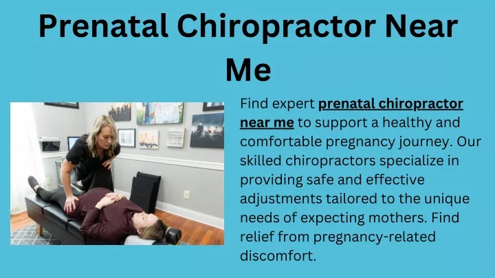 prenatal chiropractor near me find expert