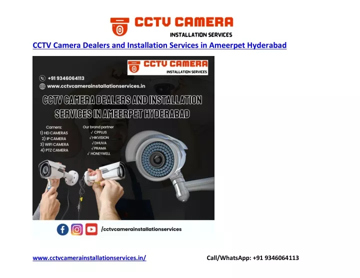 cctv camera dealers and installation services