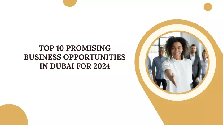 top 10 promising business opportunities in dubai