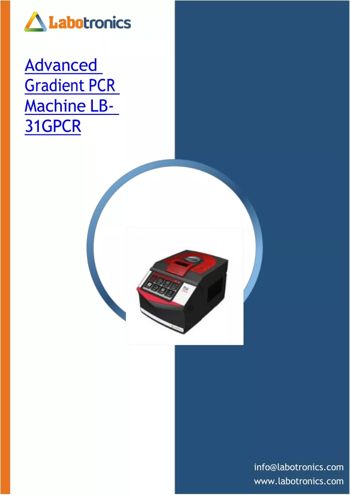 advanced gradient pcr machine lb 31gpcr