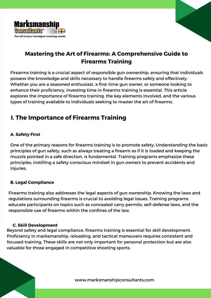 mastering the art of firearms a comprehensive