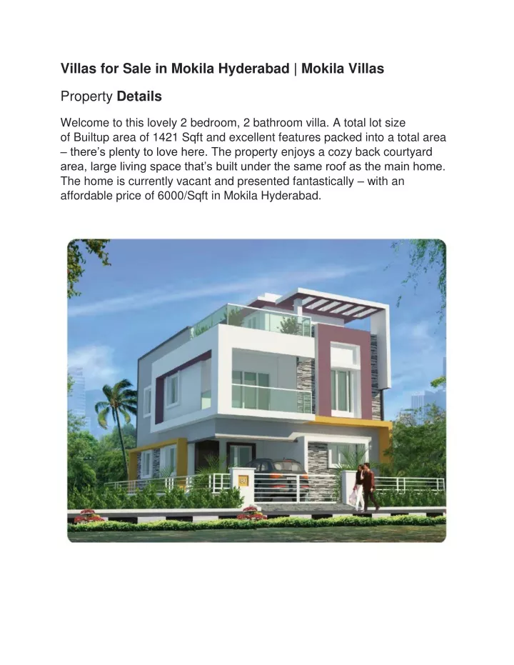 villas for sale in mokila hyderabad mokila villas