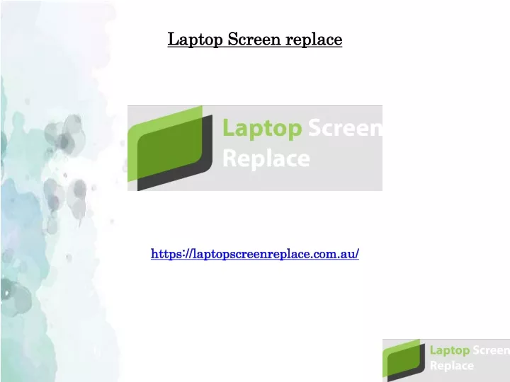 laptop screen replace