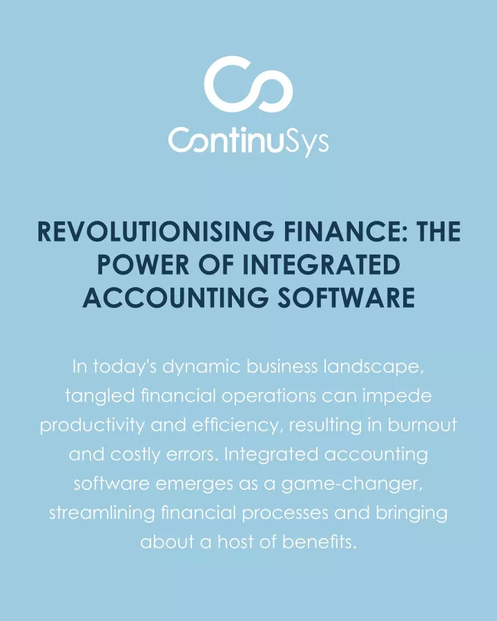 revolutionising finance the power of integrated
