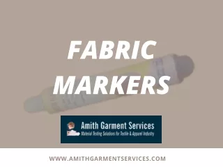 Fabric Markers