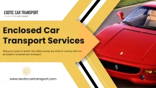 Enclosed Car Transport Services