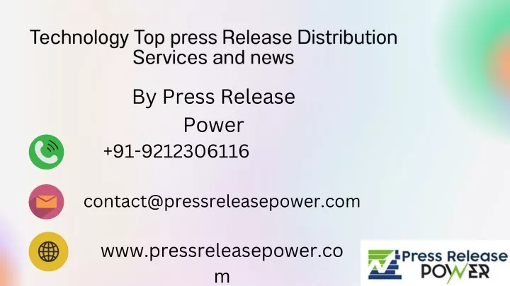 technology top press release distribution