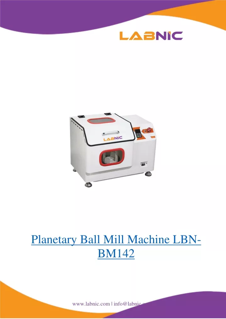planetary ball mill machine lbn bm142