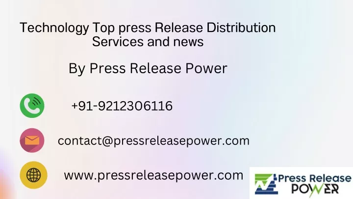 technology top press release distribution