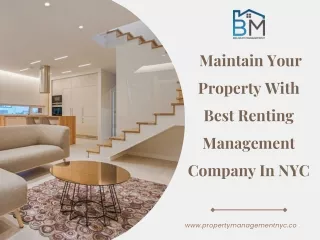 _Maintain Your Property With Best Renting Management Company In NYC