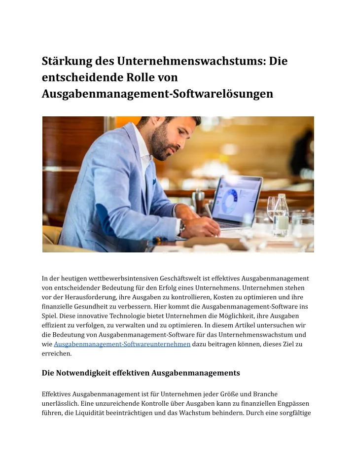 st rkung des unternehmenswachstums