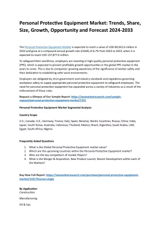 personal protective equipment market trends share