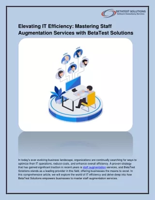 elevating it efficiency mastering staff