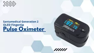 Santamedical Generation 2 OLED Fingertip Pulse Oximeter