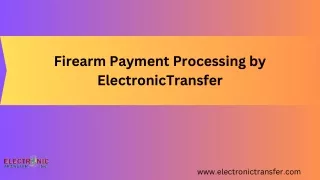 Firearm Payment Processing
