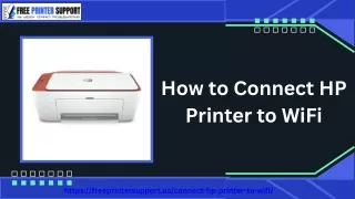 how to connect hp printer to wifi