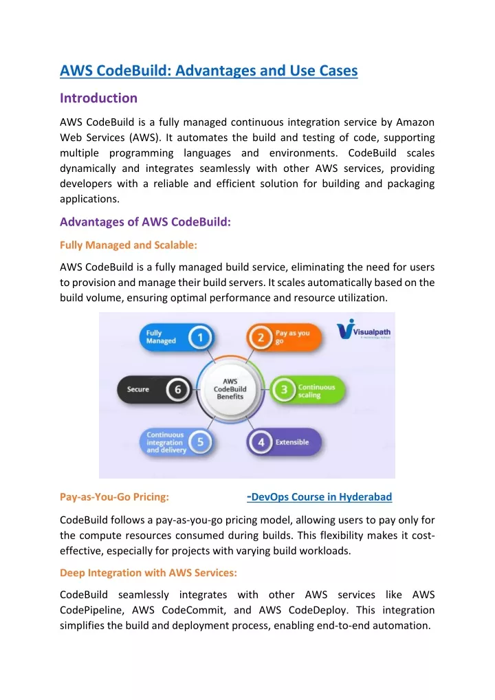 aws codebuild advantages and use cases