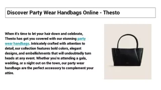 Explore Branded & Luxury Handbags_Tote Bags For Women Online - Thesto