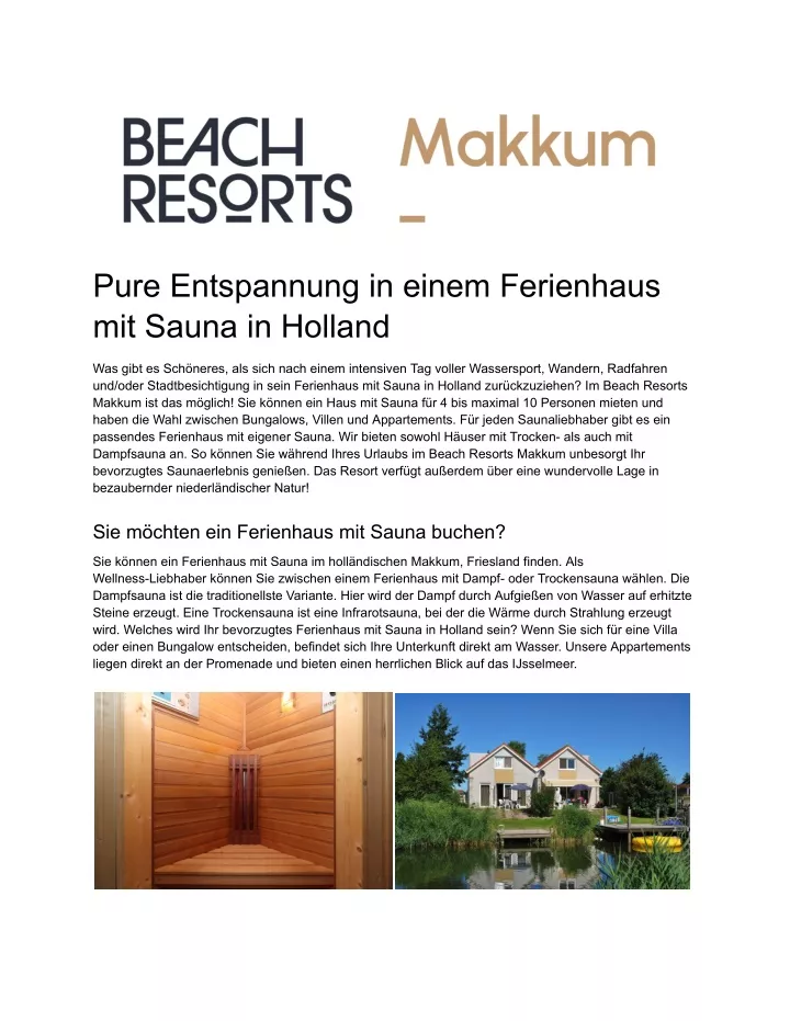 pure entspannung in einem ferienhaus mit sauna