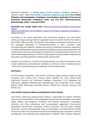Asia-Pacific Continuous Bioprocessing Market