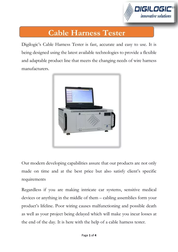 cable harness tester