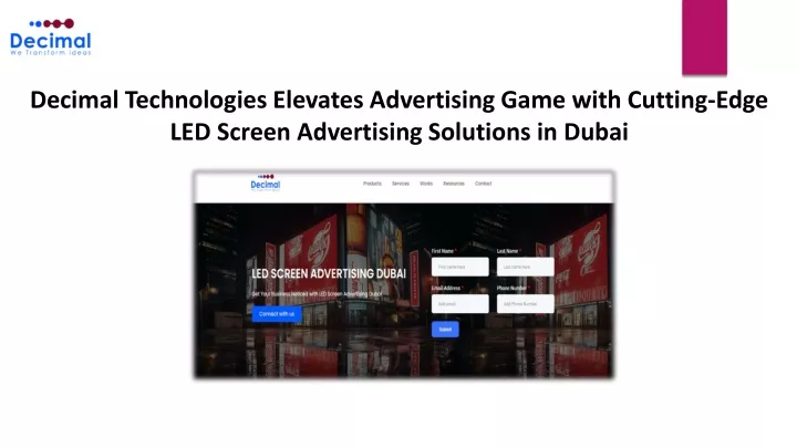 decimal technologies elevates advertising game