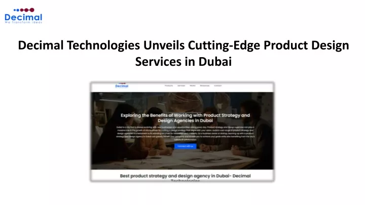 decimal technologies unveils cutting edge product