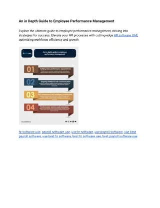 an in depth guide to employee performance