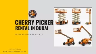 Best Cherry Picker Vehicle Rental in Dubai