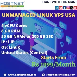 UNMANAGED LINUX VPS USA