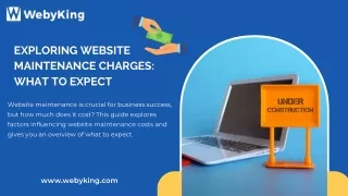 Exploring Website Maintenance Charges: What to Expect