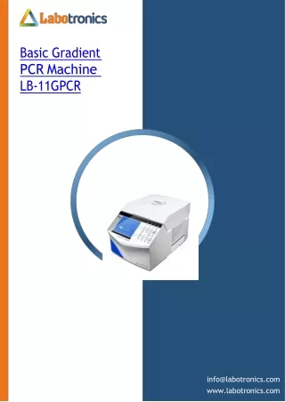 basic gradient pcr machine lb 11gpcr