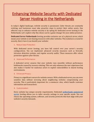 netherlands unmetered server