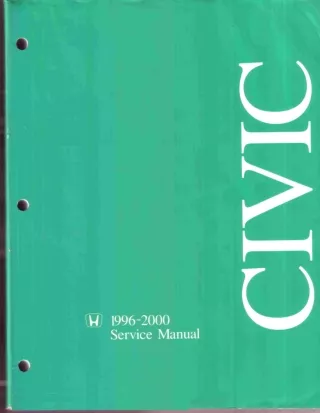 1999 Honda Civic Service Repair Manual